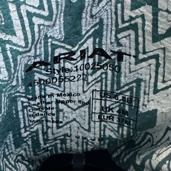 Womens Ariat Circuit Feather Multicolor Squart Toe Western Boots Size 6.5 B GUC - Picture 8 of 8